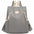 Medium PU Shoulder Bag with Multiple Pockets and Breathable Lining - Gray