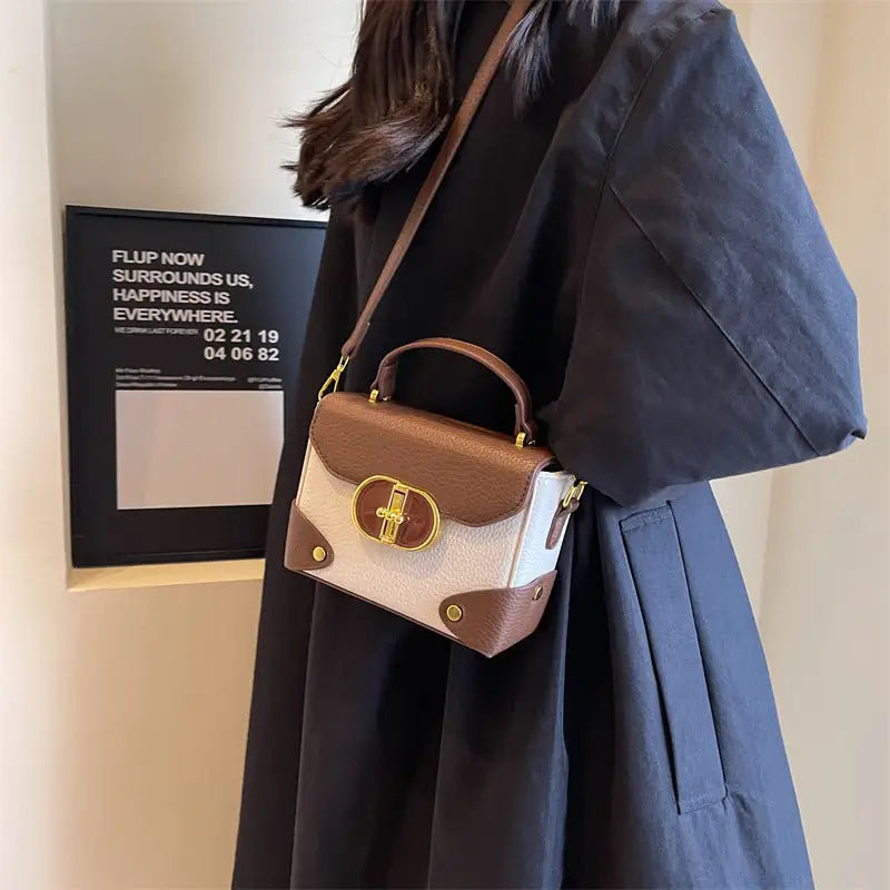 Medium PU Shoulder Bag with Nylon Lining and Multiple Color Options
