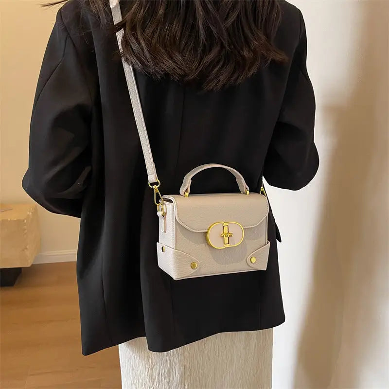 Medium PU Shoulder Bag with Nylon Lining and Multiple Color Options