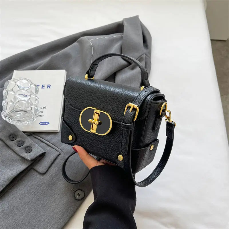 Medium PU Shoulder Bag with Nylon Lining and Multiple Color Options