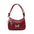 Medium PU Shoulder Bag with Sandwich Pocket and Mobile Phone Holder - Red