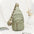 Medium PU Shoulder Bag with Three Dimensional Pocket and Zippered Interior - Green / 17x9x30cm