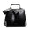 Medium PU Square Handbag with Zipper Pocket in Multiple Colors - Black