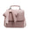 Medium PU Square Handbag with Zipper Pocket in Multiple Colors - Pink
