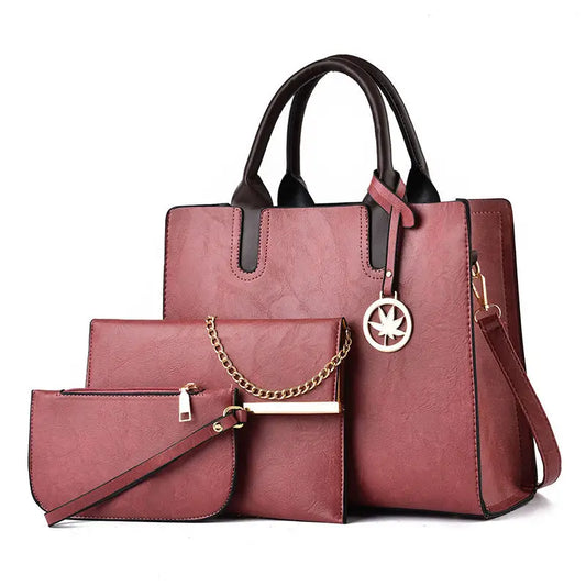 Medium PU Suitcase Horizontal Square Bag with Multiple Pockets