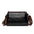 Medium PU Suitcase Pillow Bag with Zipper and Multiple Pockets - Black