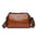 Medium PU Suitcase Pillow Bag with Zipper and Multiple Pockets - Brown
