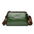 Medium PU Suitcase Pillow Bag with Zipper and Multiple Pockets - Green