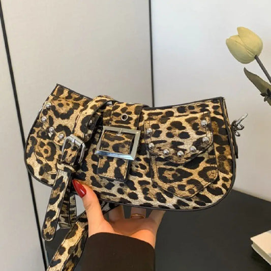 Medium PU Suitcase Shoulder Bag with Sandwich Pocket and Mobile Phone Compartment