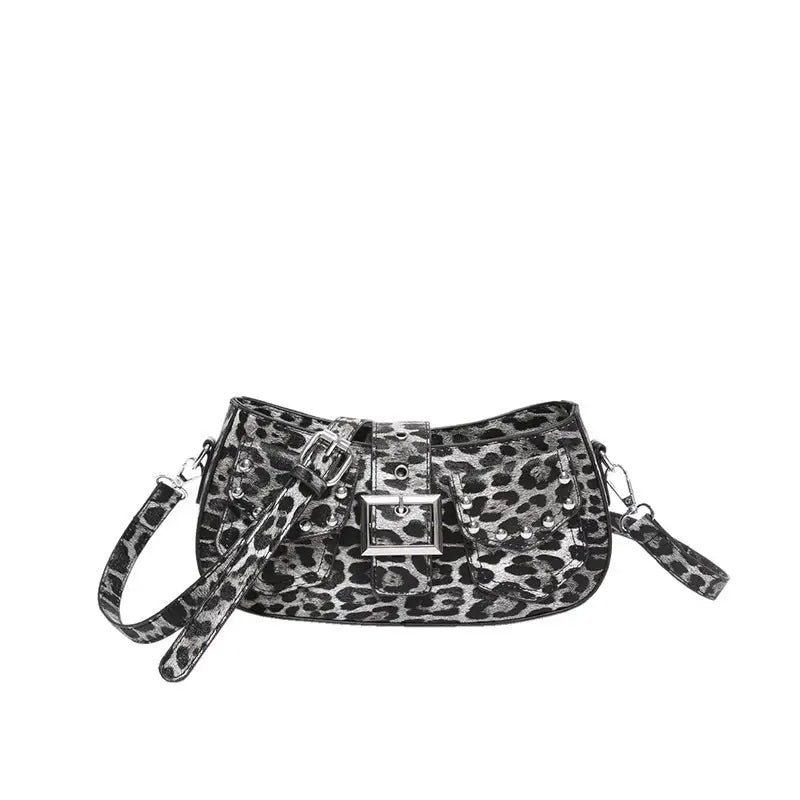Medium PU Suitcase Shoulder Bag with Sandwich Pocket and Mobile Phone Compartment - Black