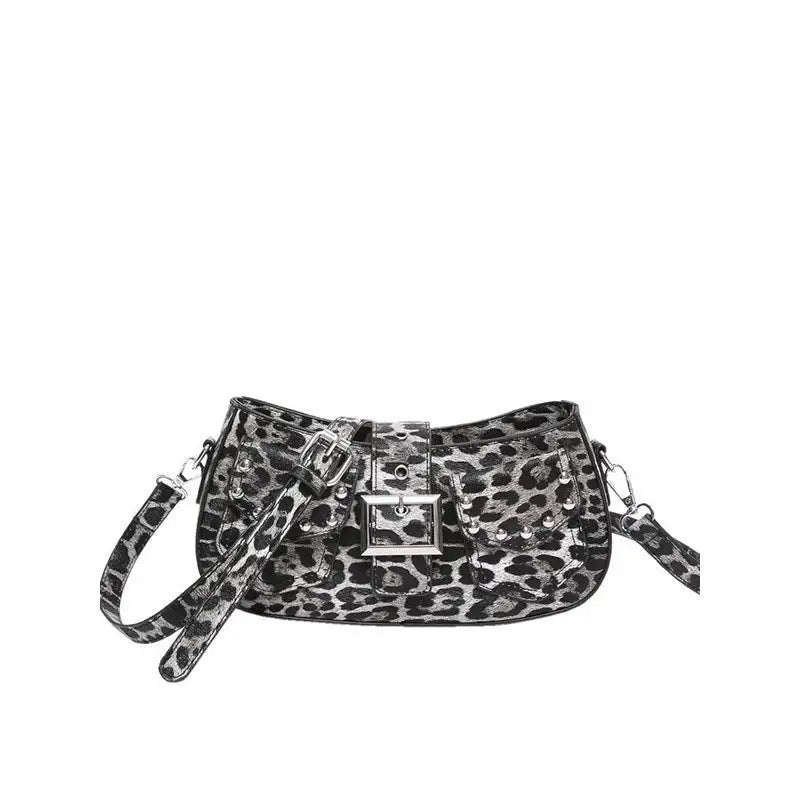 Medium PU Suitcase Shoulder Bag with Sandwich Pocket and Mobile Phone Compartment