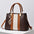 Medium PU Suitcase with Cotton Lining and Outer Slit Pocket - Khaki / Length 29 Height 20 Width 12