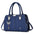 Medium PU Suitcase with Multiple Pockets in Assorted Colors - Blue