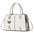 Medium PU Suitcase with Multiple Pockets in Assorted Colors - White