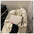 Medium PU Suitcase with Three-Dimensional Pocket and Internal Organizers - White