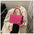 Medium PU Suitcase with Three-Dimensional Pocket and Internal Organizers - Rose Red