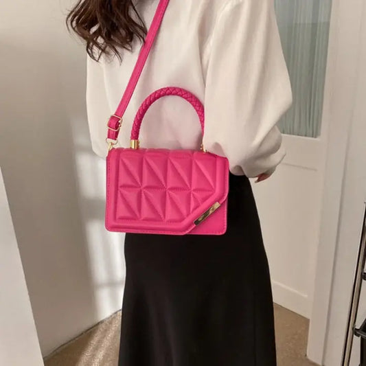 Medium PU Suitcase with Three-Dimensional Pocket and Internal Organizers