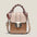 Medium PVC Clamshell Bag with Polyester Lining in Multiple Colors - Khaki