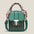 Medium PVC Clamshell Bag with Polyester Lining in Multiple Colors - Green