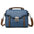 Medium Soft PU Shoulder Bag with Lock in Black Blue or Khaki - Blue