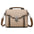 Medium Soft PU Shoulder Bag with Lock in Black Blue or Khaki - Khaki