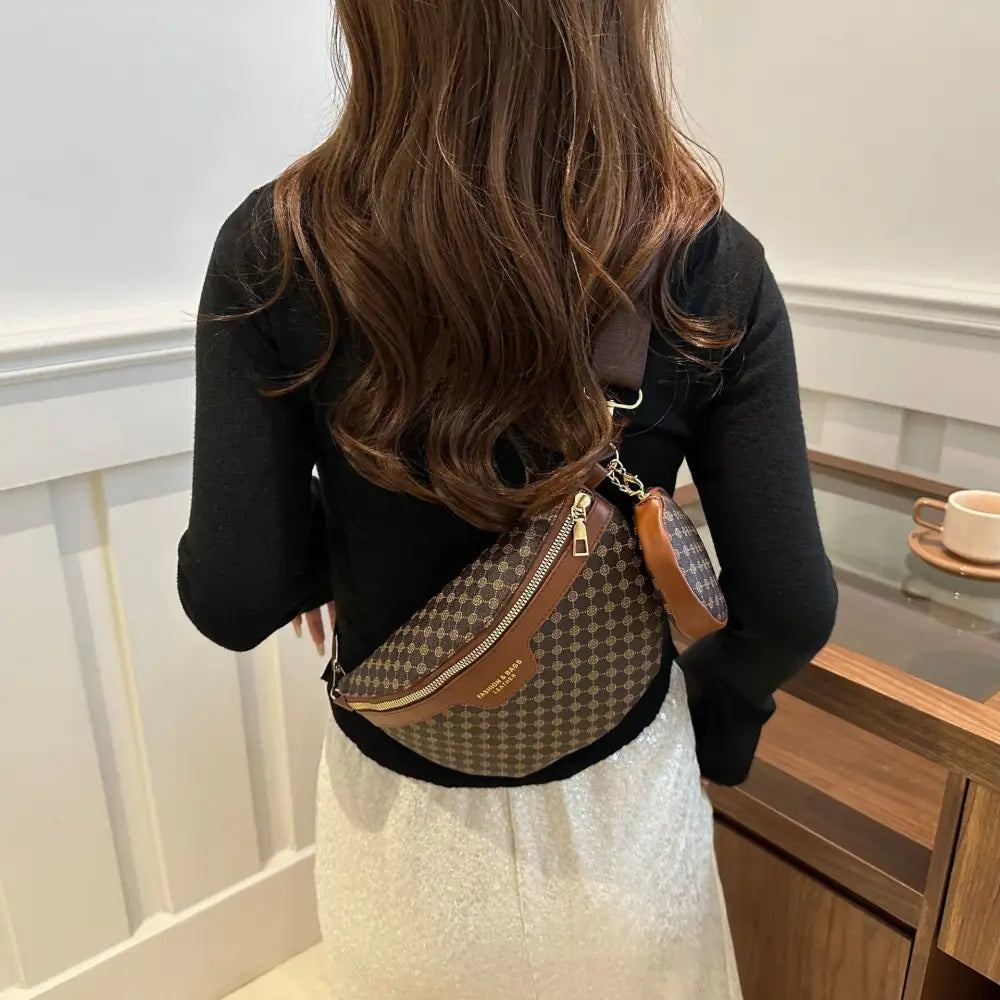 Medium Soft PU Shoulder Bag with Multiple Pockets and Street Trend Design