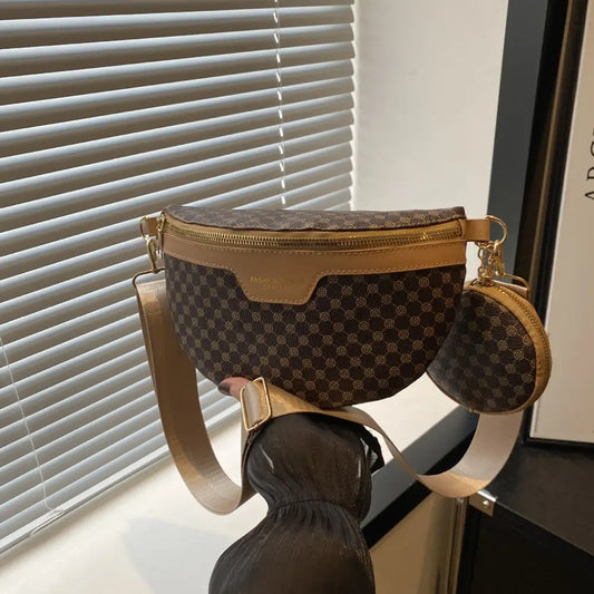 Medium Soft PU Shoulder Bag with Multiple Pockets and Street Trend Design