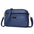 Medium Soft PU Travel Suitcase with Zippered Compartments - Dark Blue