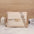 Medium Straw Suitcase with Polyester Lining and Internal Organizer Pockets - White / 22X4X18
