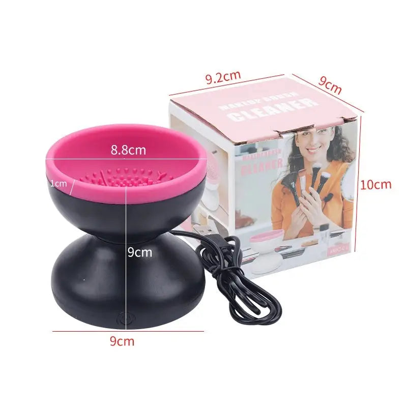 Melanther Electric Makeup Brush Cleaner with Premium Motor and Silicone Container