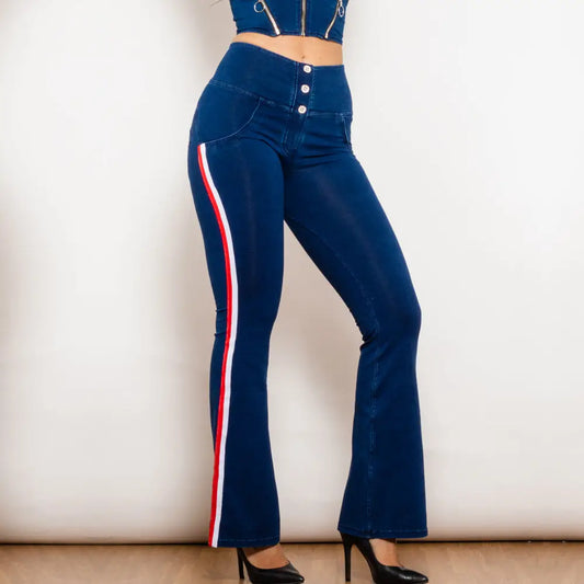 Melody Flare Lift Jeggings - Blue - 4