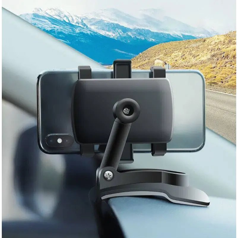 Mobile Phone Holder for Car Dashboard with 360 Degree Rotation Black 5