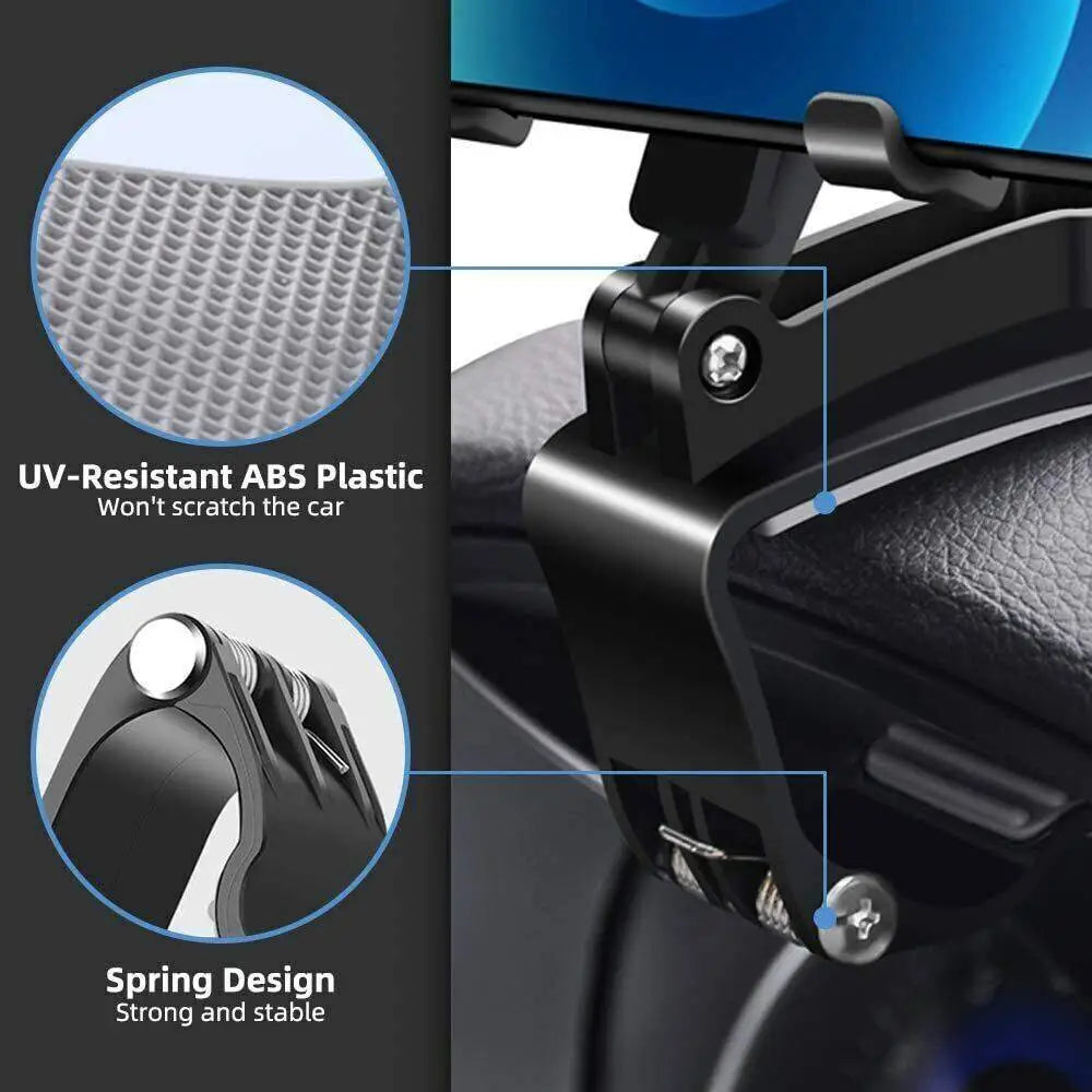 Mobile Phone Holder for Car Dashboard with 360 Degree Rotation Black 5