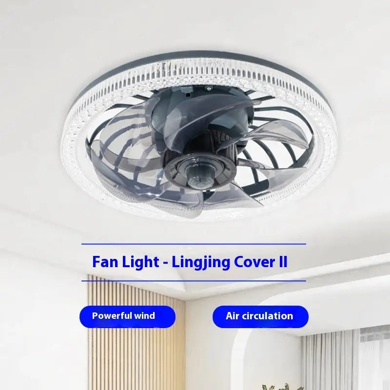 Modern Ceiling Fan Light with Remote Control for Living Room or Bedroom 310x130MM / 34W Second Generation