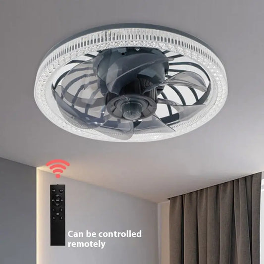 Modern Ceiling Fan Light with Remote Control for Living Room or Bedroom 310x130MM / 34W Second Generation