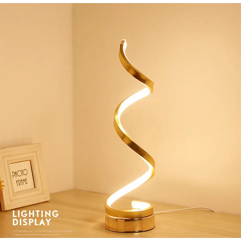 Modern LED Acrylic Lamp with Adjustable Three Color Dimming