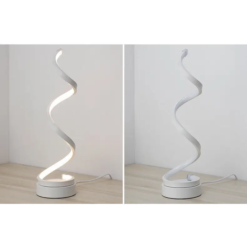 Modern LED Acrylic Lamp with Adjustable Three Color Dimming White / Style