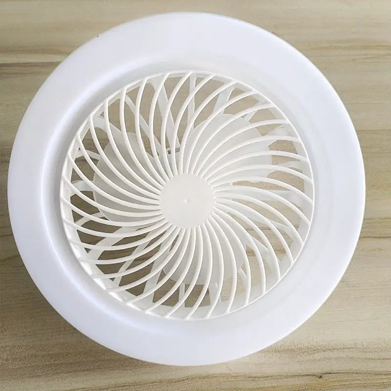 Modern White ABS Ceiling Fan with Light and Remote Control Options
