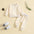 MonoAlphaEmbroid Set - Apricot / 70cm