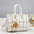 Multicolor Daily Outer Bag with Sandwich Pocket - Pure White / 28x14x18CM