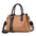 Multicolor Polyester PU Bag with Internal Zipper and Multiple Compartments - Ginger Yellow