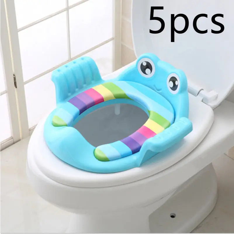 Non Slip Adjustable Baby Seat with Soft Burr Free PP Material Blue 5pcs