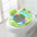 Non Slip Adjustable Baby Seat with Soft Burr Free PP Material Green