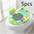Non Slip Adjustable Baby Seat with Soft Burr Free PP Material Green 5pcs