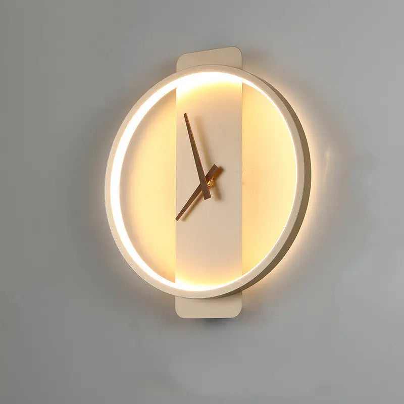 Nordic LED Wall Lamp in Gold or Black Round and Square Styles Golden round style