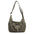 Nylon Horizontal Square Bag with Three Dimensional Pocket and Phone Compartment - Green