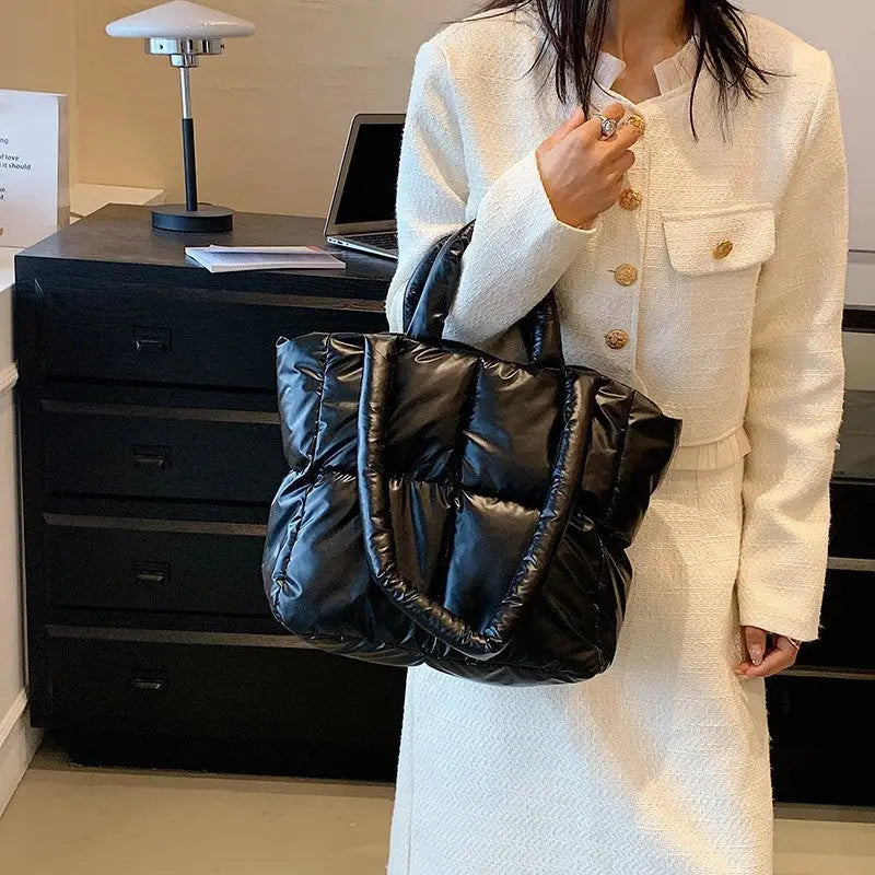 Nylon Horizontal Square Suitcase with Zippered Sandwich Pocket