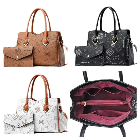 Nylon PU Suitcase Bucket Packing Bag Set in Multiple Colors
