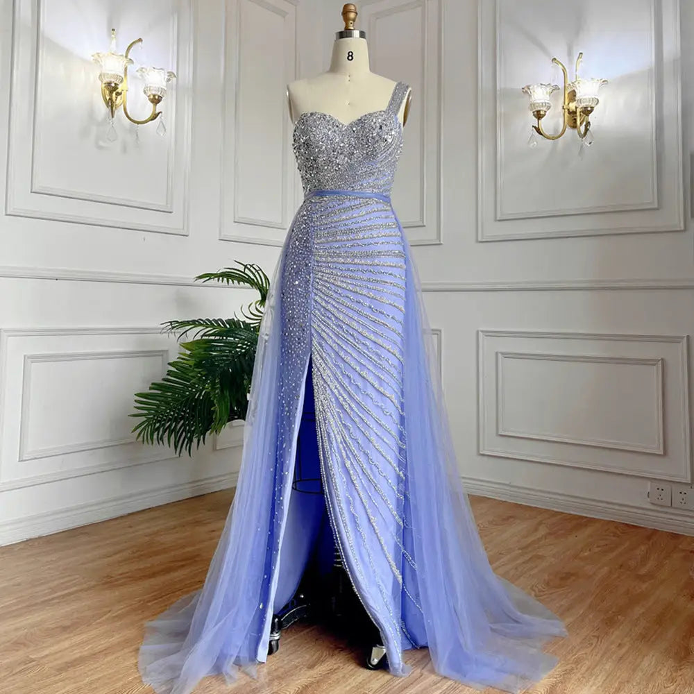 Ocean Chic Fishtail Dress - Light Purple / XS