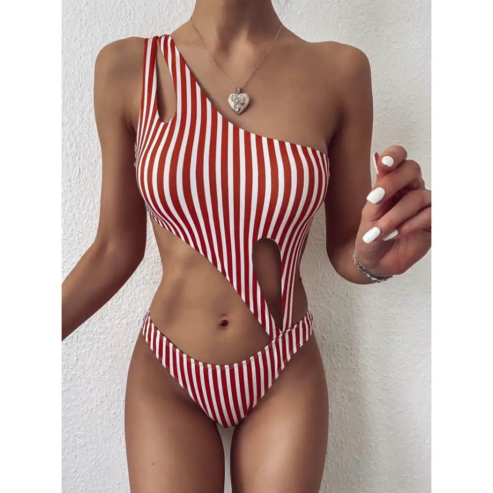 One-piece Bikini Foreign Trade One-piece Swimwear - Pink / S